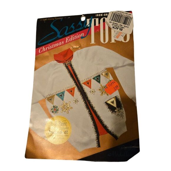 Sassy Tops Christmas Edition TOPS EZ Paint Iron On Transfer Included - Picture 1 of 3